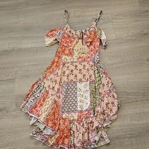 Able The Label Anthropologie Floral Patchwork Dress Size Small